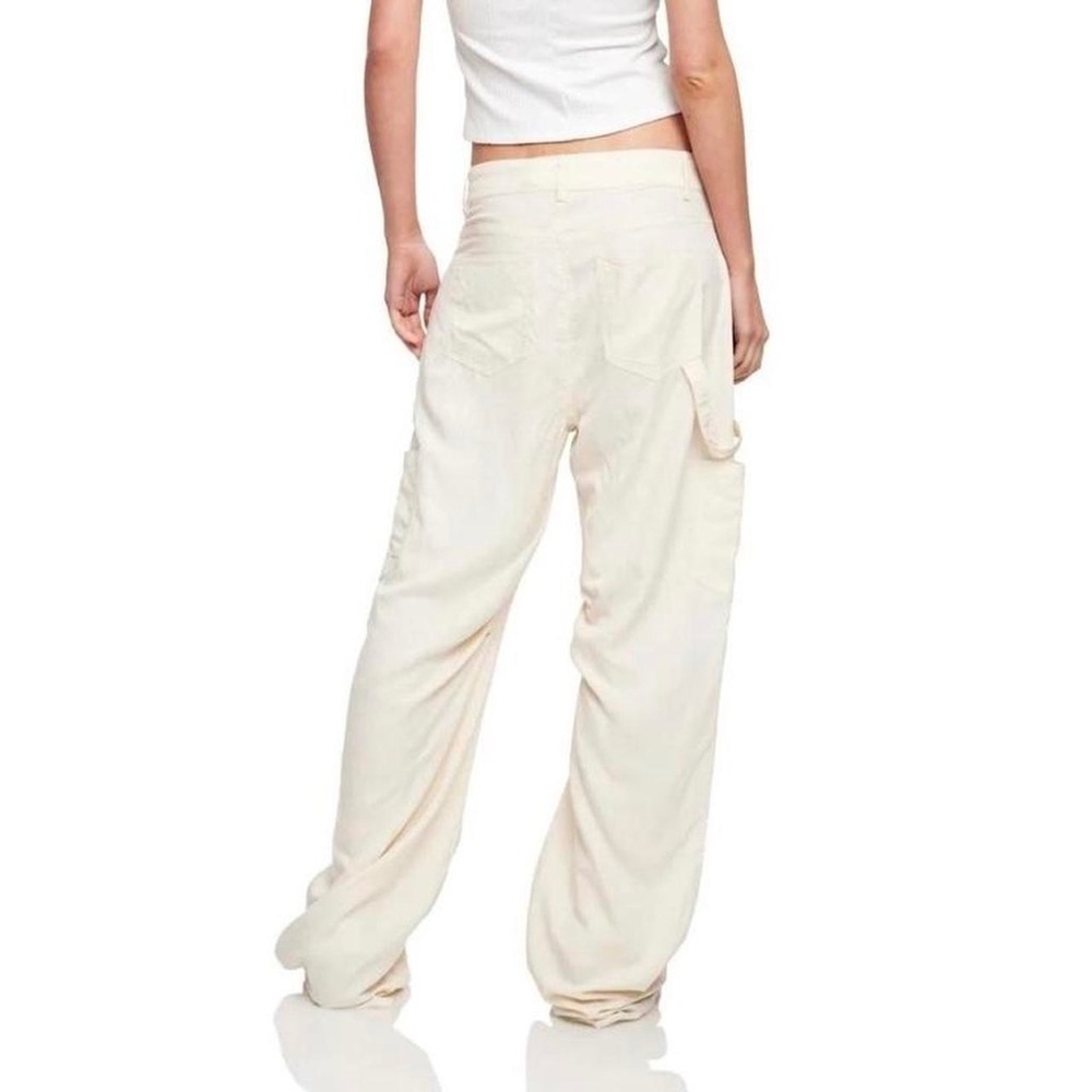 Lioness Miami Vice Linen Blend Pant Off White Size XS NWT - Picture 3 of 6